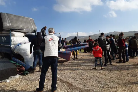 Personal från Läkare Utan Gränser i Idlib