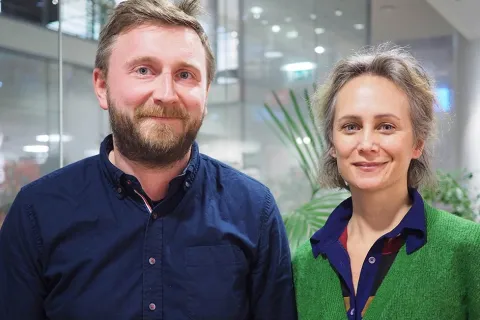 Alexander Uggla och Hanna Broberg